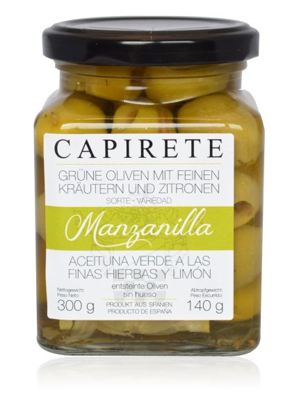CAPIRETE - Oliven mit Kr&auml;utern und kandierter Zitrone 300g