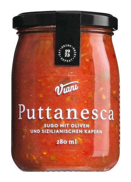 Puttanesca Sugo mit Oliven und Kapern 280ml
